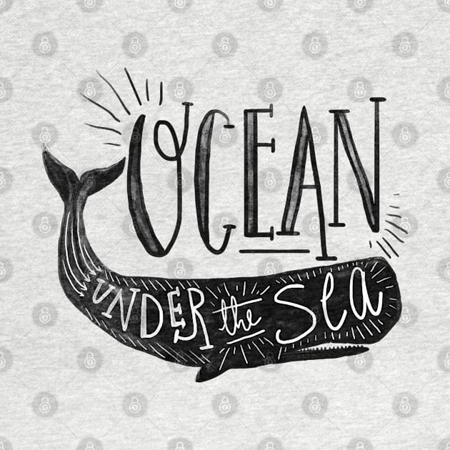 Ocean Under the sea whale by Mako Design 